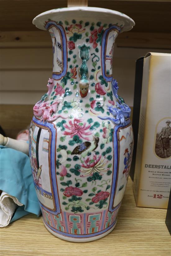 A Cantonese vase, 19th century